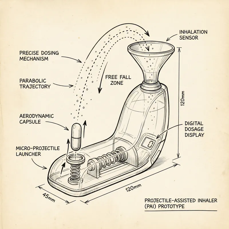 Sketch of Medical Device for Precise Inhalation Medication Delivery