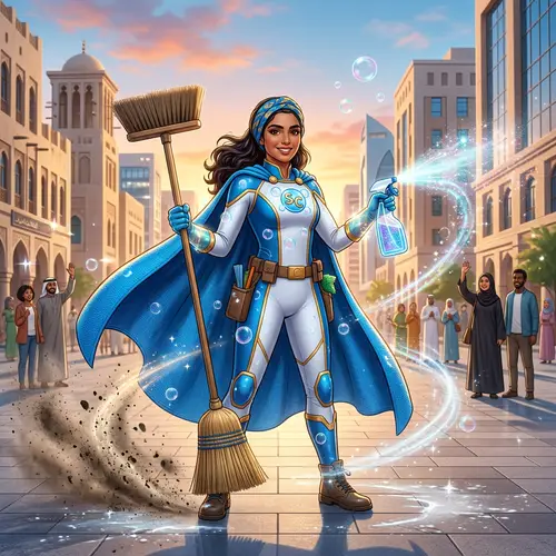 Cleaning Superhero | Order and Cleanliness Personified