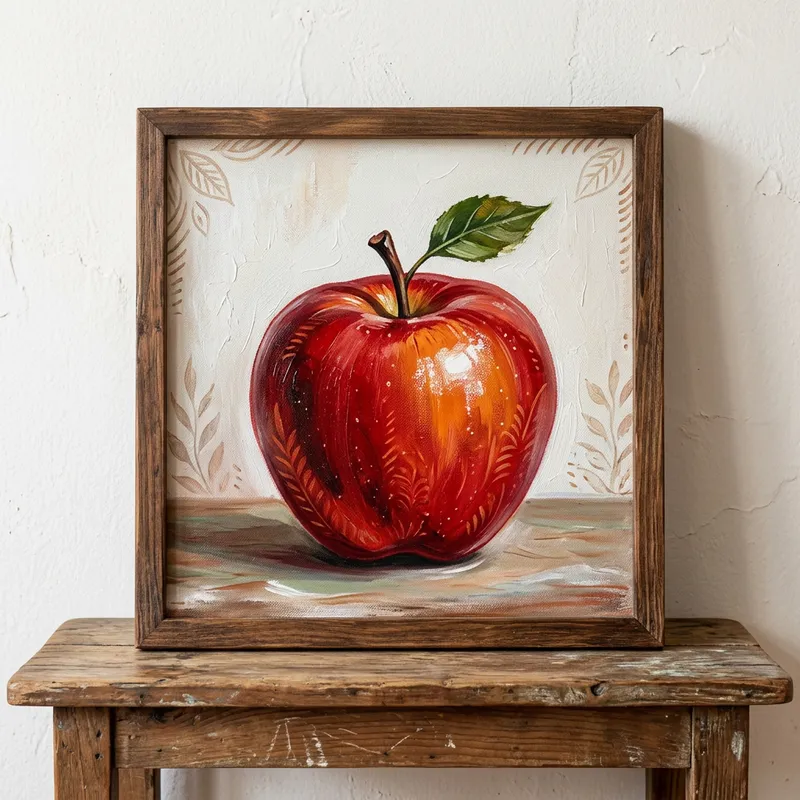 Colombian Cordoban-Style Apple Artwork from Colombia