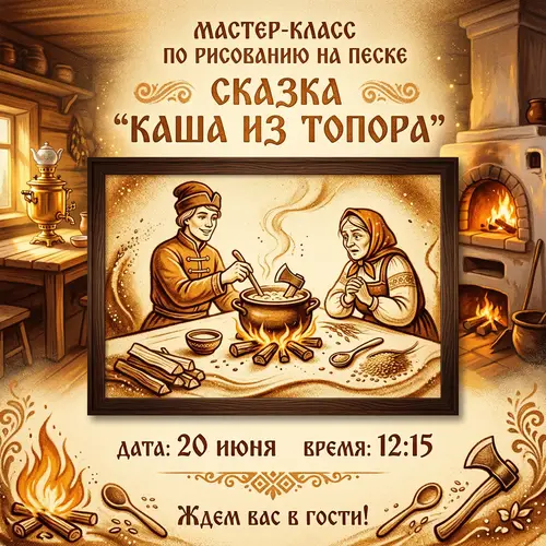 Sand Drawing Workshop: Tale of the Axe Porridge