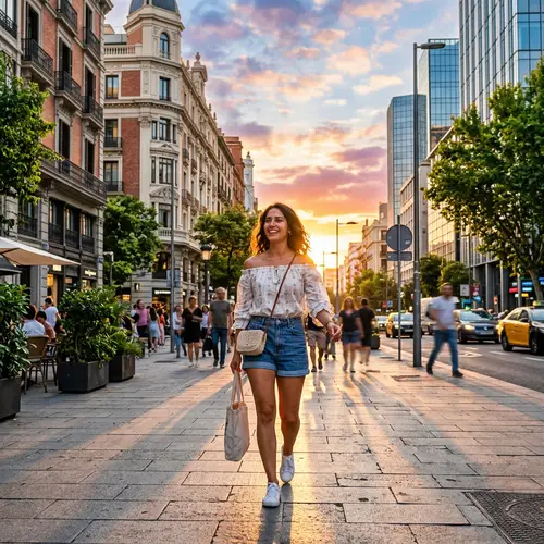 Stylish Summer Top Fashion - Urban Woman in the City