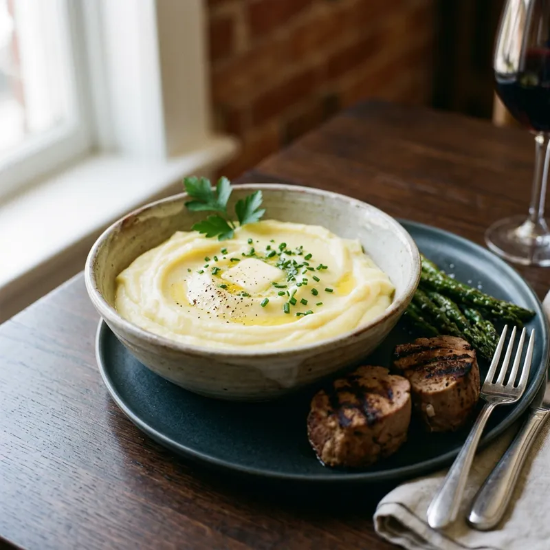 Creamy Potato Puree with Fresh Herbs