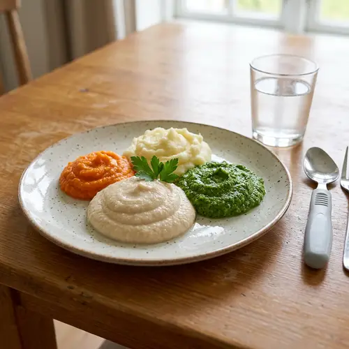 Nutritionally Balanced Smooth Pureed Dish for Dysphagia Diet