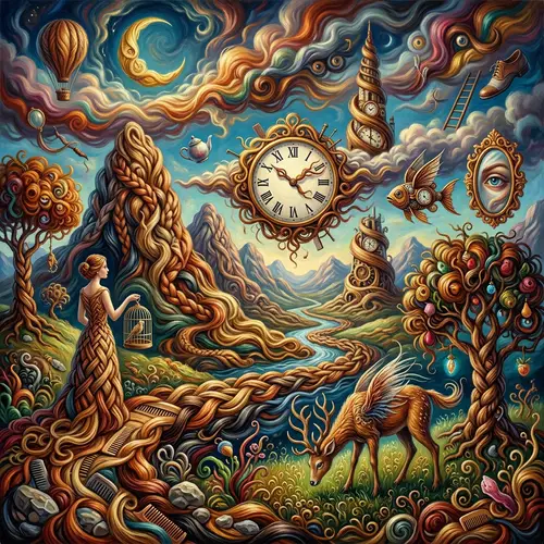 Surrealistic Hair Art | Dreamlike Landscapes & Objects