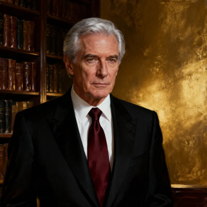 Wealthy Older Man Portrait in Classic Suit Wealthy Older Man Portrait in Classic Suit