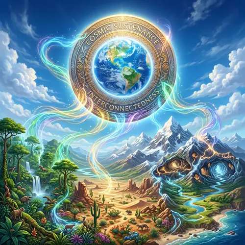 Cosmic Currency: Nurturing Earth's Biomes with Celestial Sustenance