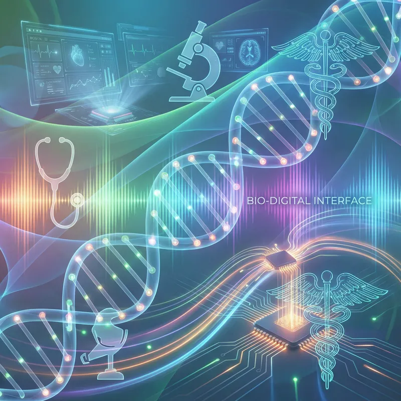 Abstract Medical Technology | Artwork Symbolizing Modern Science