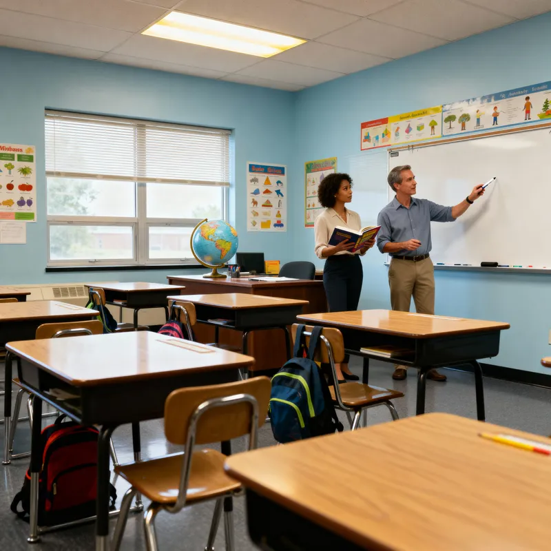 Engaging Classroom with Two Teachers