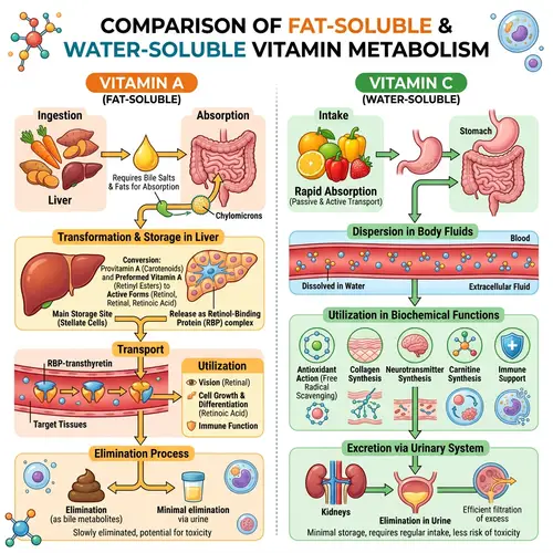 Metabolism of Vitamins: A Visual Guide