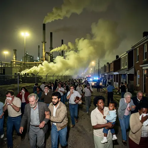 Tragic Factory Incident: Chaos and Urgency Amidst Hazardous Gas