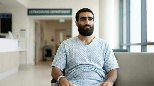 Calm Hospital Waiting Area After Appendectomy