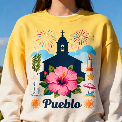 Custom Town Sweatshirt Design for Summer Events