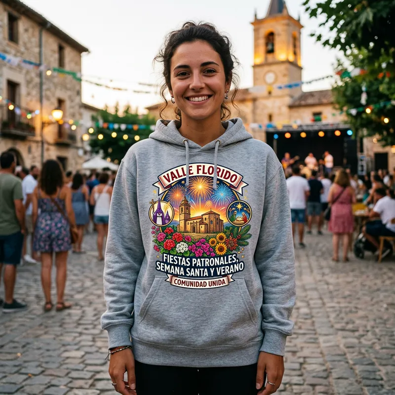 Custom Town Sweatshirt Design for Summer Events