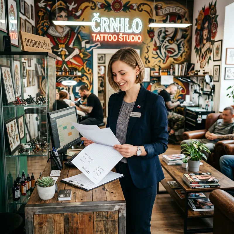 Meet the Young Slovenian Girl Administrator in a Vibrant Tattoo Studio Meet the Young Slovenian Girl Administrator in a Vibrant Tattoo Studio