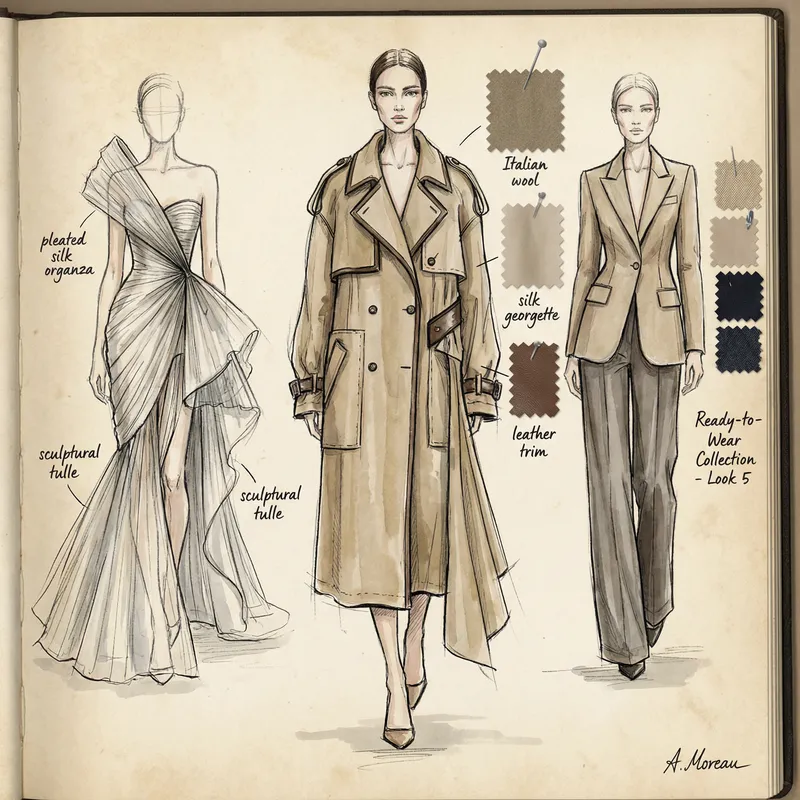 Haute Couture Fashion Design Illustrations