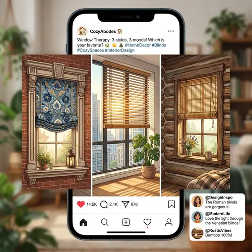 Creative Blinds Ideas for Windows | Social Media Posts