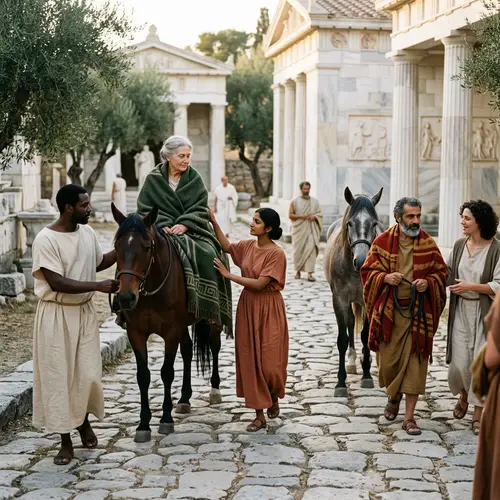 Healing Horses in Ancient Greece: A Serene Journey