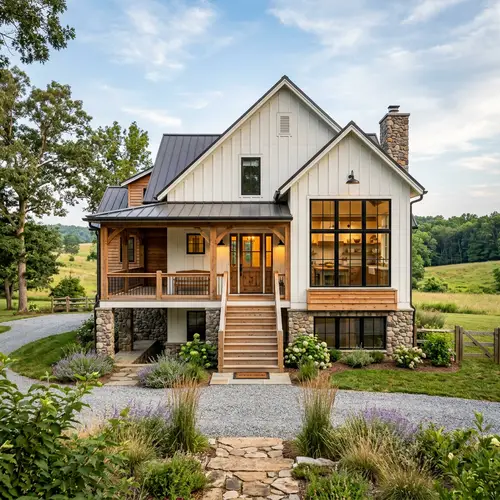 Charming Modern Farmhouse with Split Level Entry