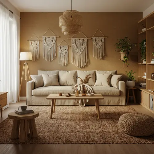 Cozy Living Room Material Ideas