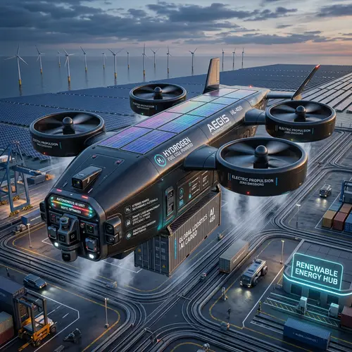 Future Autonomous AI Cargo Lifter | Renewable Energy & Efficiency