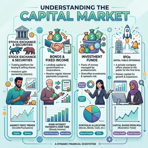 Creative Capital Market Infographic Design