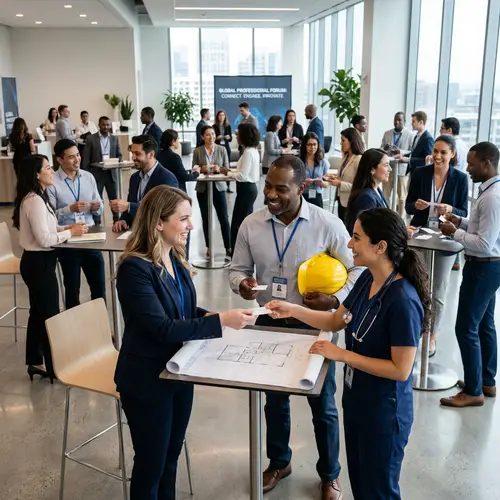 Professional Networking with Diverse Professions | Bright & Positive Ambience