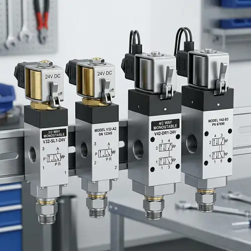 Highly Accurate 3/2 and 4/2 Monostable Solenoid Valves Comparison