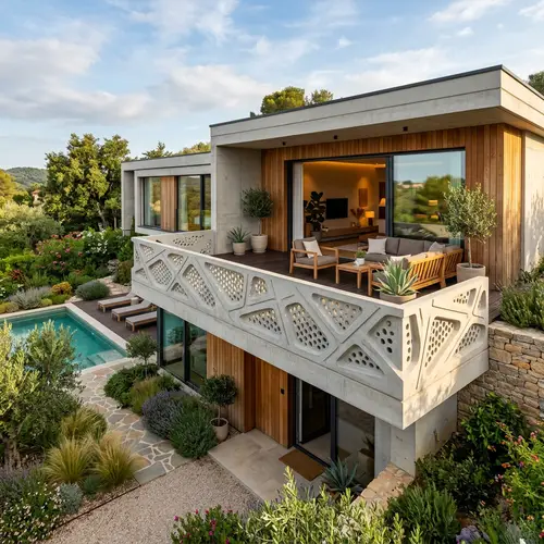 Modern Concrete Balustrade for Home Decoration