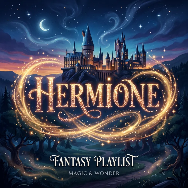Fantasy Hermione Playlist Album Art - Enchanting Twilight Vibes Fantasy Hermione Playlist Album Art - Enchanting Twilight Vibes