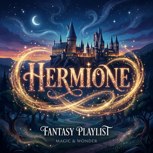 Fantasy Hermione Playlist Art - Magical Sparks in Twilight