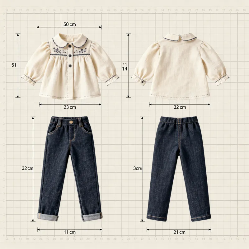 Doll Outfit Pattern: Pants & Blouse Set