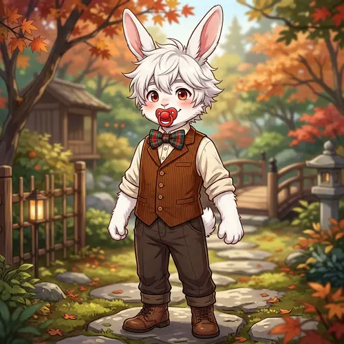 Anime Rabbit Boy: 17-Year-Old with Style