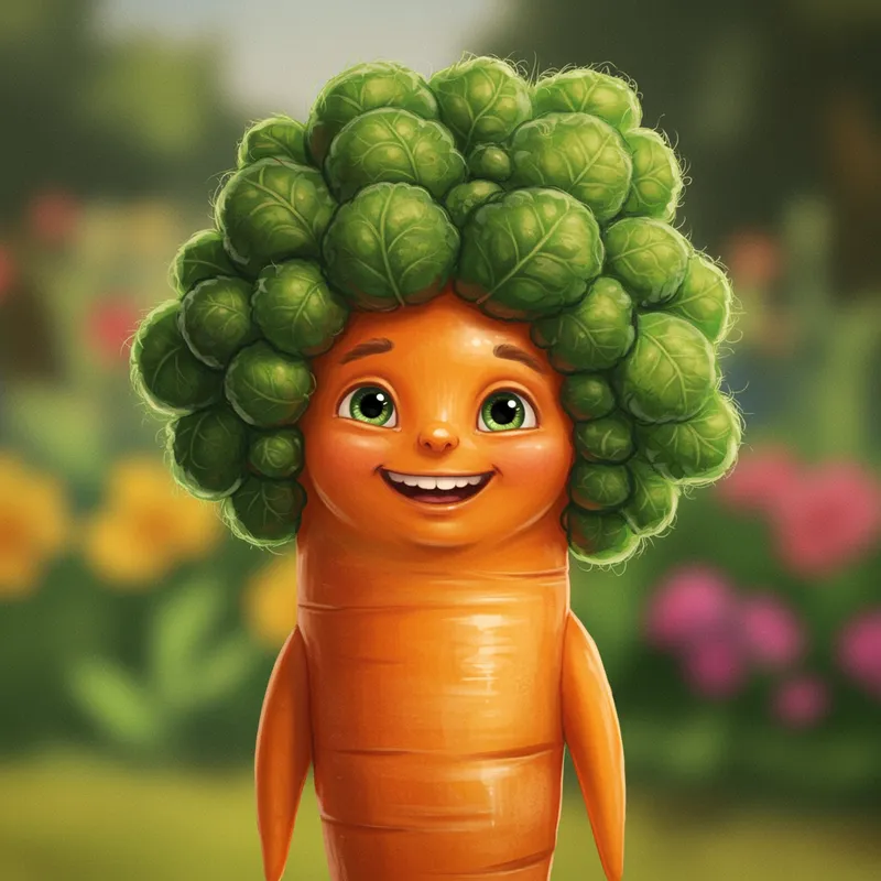 Personified Carrot Drawing | Fun Art Ideas