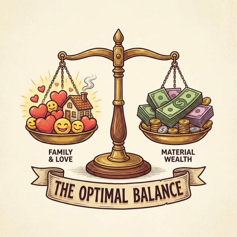 Balance of Happiness and Wealth: Ideal for Clothing Brand Design