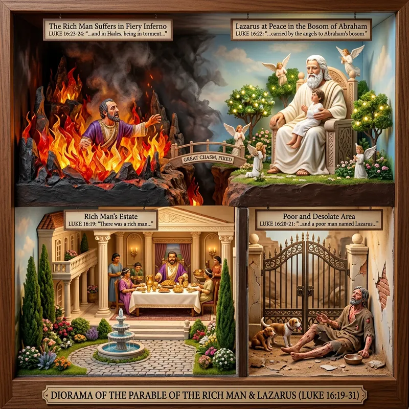 Luke 16:19-31 Parable Diorama | Biblical Illustration