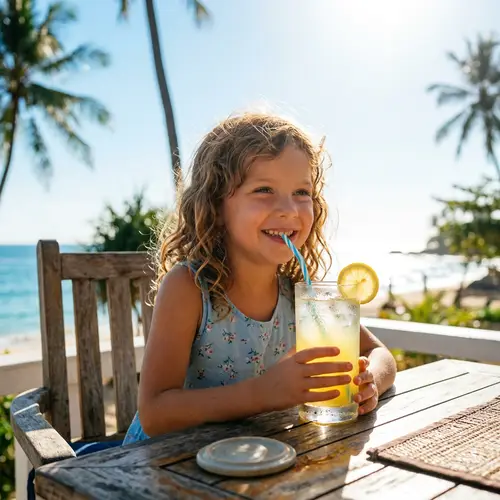 Cold Drink Joy: A Sunny Day Delight