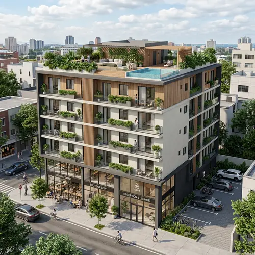 Modern Mixed-Use Apartment Design on 400 sqm Lot