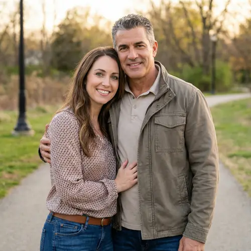 Curvy 39-Year-Old & Muscular 58-Year-Old Couple