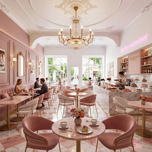 Charming Dessert Cafe Interior Design Ideas