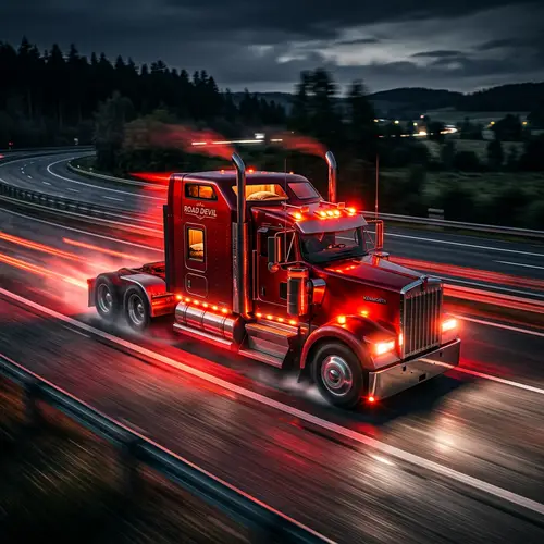 Red Glowing Truck Bed for Sleeping | Speed Simulation