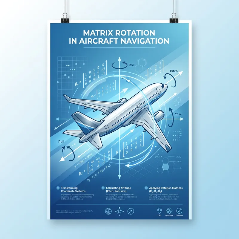 Matrix Rotation in Aircraft Navigation Poster