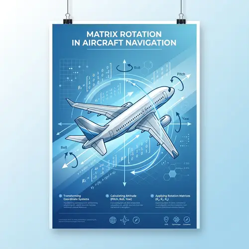 Matrix Rotation in Aircraft Navigation Poster