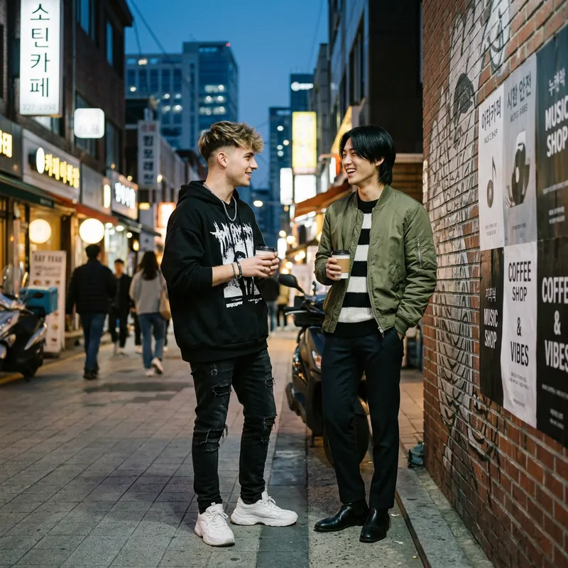 Justin Bieber & Cha Eun Woo: Stylish Urban Hangout Justin Bieber & Cha Eun Woo: Stylish Urban Hangout