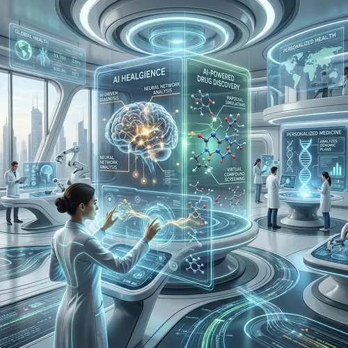 AI Technology Transforming SUBJECT | Futuristic STYLE Landscape