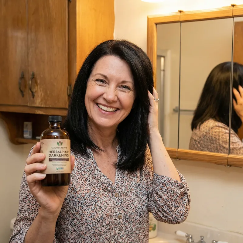 Transform White Hair to Black with Herbal Product: Amazing Results