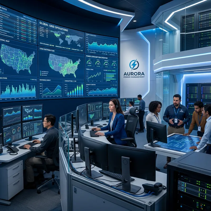 Cutting-Edge Power Management Solutions | Control Room Scene Cutting-Edge Power Management Solutions | Control Room Scene