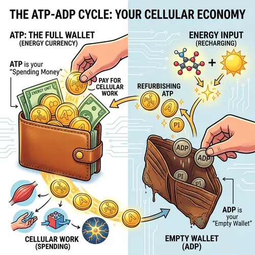 ATP and ADP Wallet Analogy: Energy Currency for Cells