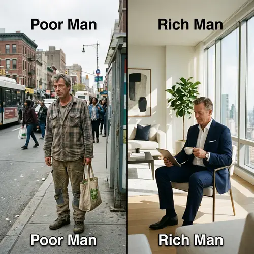 Poor Man vs Rich Man: A Financial Contrast