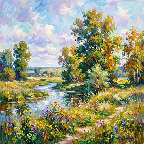 Impressionistic Nature Landscape Art