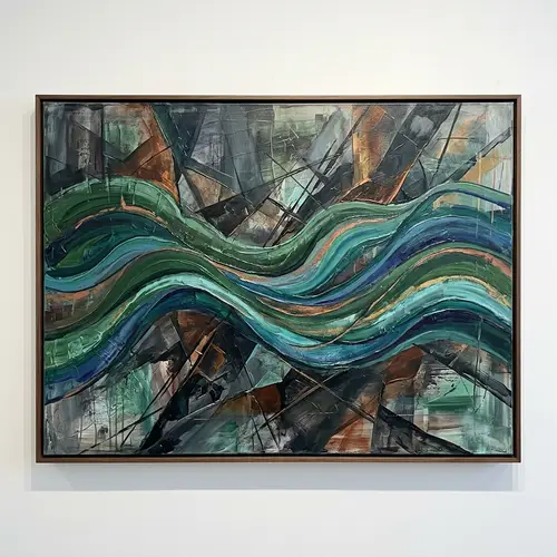 Abstract Art Piece Emphasizing Resilience